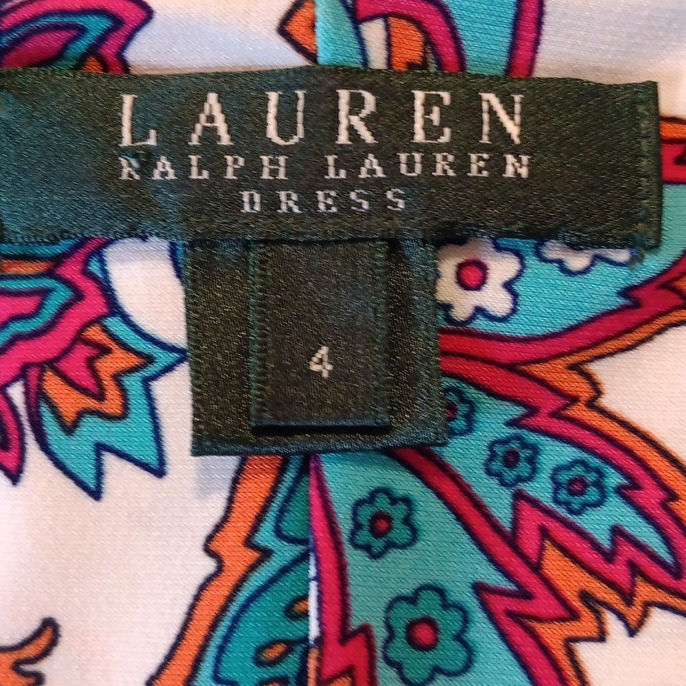 Lauren Ralph Lauren Bright Paisley Soft Knit Dress. Career. Professional. - Picture 12 of 16